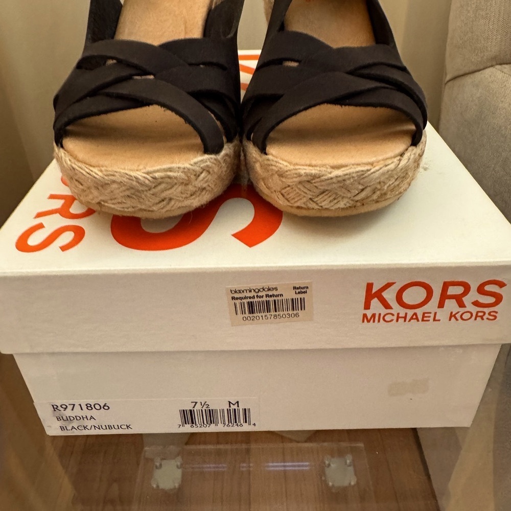 Michael Kors Black Espadrille Sandals